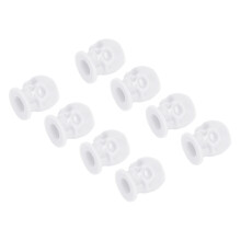 200pcs Skull Shaped Tattoo Ink Cups, 1.5x2cm, White Disposable Holders