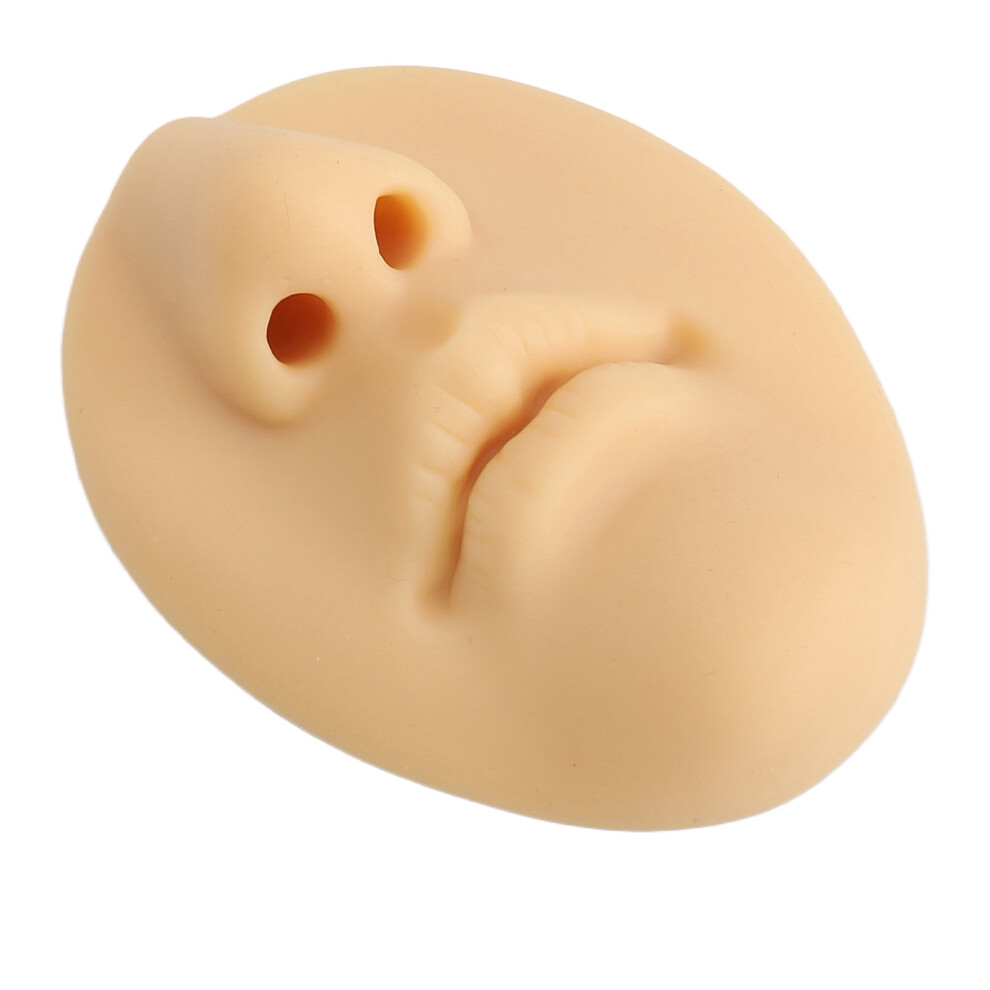 Realistic Silicone 3D Nose and Mouth Model Reusable Practice Piercing Skin Tone