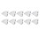 Disposable Eyebrow Template Ruler Sticker, 18x3.8cm, Easy to Use 1