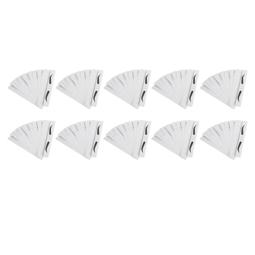 Disposable Eyebrow Template Ruler Sticker, 18x3.8cm, Easy to Use