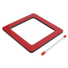Educational Red Square Hand Drum 12cm for Kids Children's Musical Instrument