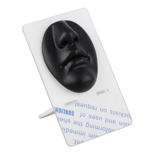 Silicone Nose Piercing Practice Model Black 3D Reusable Display Nose Model 2
