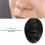 Silicone Nose Piercing Practice Model Black 3D Reusable Display Nose Model 4