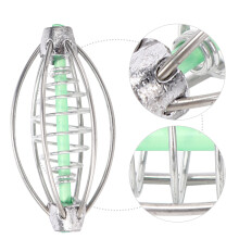 10PCS Stainless Steel Fishing Feeder Bait Cage Holder 36g XL