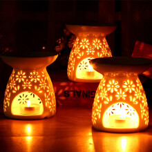 Ceramic Aroma Oil Burner 11x11x11.5cm Scented Diffuser for Home