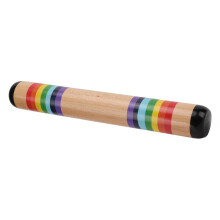 Colorful Wooden Rain Stick, 35cm Beech Percussion Toy for Kids
