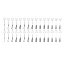 30 Pieces Hot Pot Strainer Scoops,Stainless Steel Hot Pot Strainer Spoons Mesh Skimmer Spoon Strainer Ladle with Handle