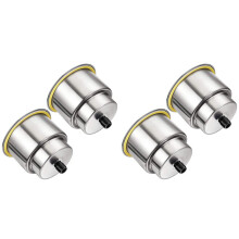 4 Pieces Stainless Steel Cup Drink Holder Boat Cup Drink Holder with Drain for Marine Boat RV Car Trailer