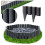 DEEP GREY Palisade Lawn Edging Border with Wood Log Effect, 2.5 Metres 1