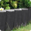 DEEP GREY Palisade Lawn Edging Border with Wood Log Effect, 2.5 Metres 3