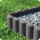 DEEP GREY Palisade Lawn Edging Border with Wood Log Effect, 2.5 Metres 5