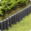 DEEP GREY Palisade Lawn Edging Border with Wood Log Effect, 2.5 Metres 8