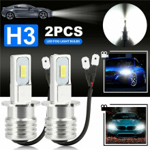 8X H3 Super Bright LED Headlight Fog Light Driving Lamp Bulb Kit 6000K White 10W