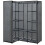 VidaXL vidaXL Eckkleiderschrank Grau 130 x 87 x 169 cm 2
