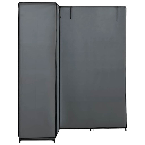 VidaXL vidaXL Eckkleiderschrank Grau 130 x 87 x 169 cm 2