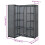 VidaXL vidaXL Eckkleiderschrank Grau 130 x 87 x 169 cm 4
