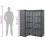 VidaXL vidaXL Eckkleiderschrank Grau 130 x 87 x 169 cm 7