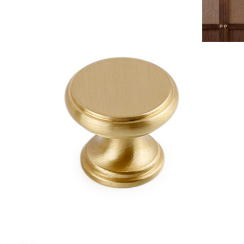 (2pcs) Brass Kitchen Cabinet Knobs Decorative Door Handles Pulls Cabinet Knobs Suitable for Doors Closet Drawers 1