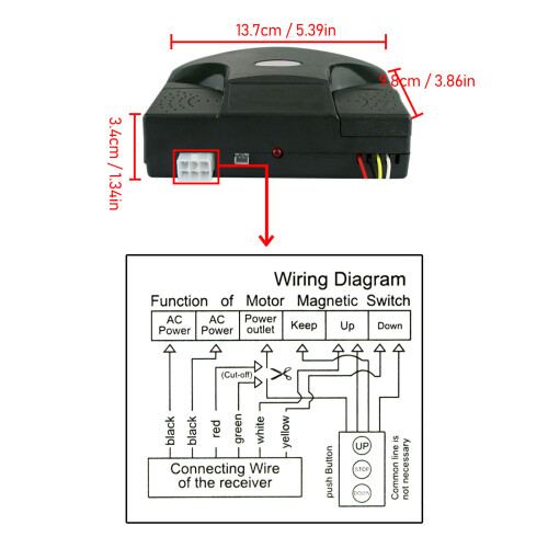 4-Relay Remote Control 15m Range 50mAh 220V 1