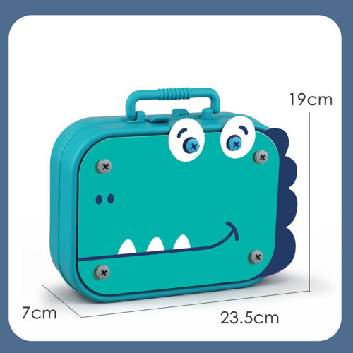 3D Dinosaur Puzzle Drill Tool Box, 23.5719 cm 1