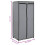 VidaXL vidaXL Kleiderschrank Grau 7550160 cm 4