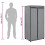 VidaXL vidaXL Kleiderschrank Grau 7550160 cm 10