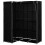 VidaXL vidaXL Eckkleiderschrank Schwarz 130 x 87 x 169 cm 2