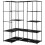 VidaXL vidaXL Eckkleiderschrank Schwarz 130 x 87 x 169 cm 5