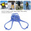 Crampons antidérapants à 5 pointes bleu M (35-41) 6