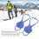 Crampons antidérapants à 5 pointes bleu M (35-41) 8