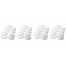 40Pcs Plastic Storage Caps Lids Ribbed for 70mm/86mm Standard Regular Mouth Mason Jar Bottle