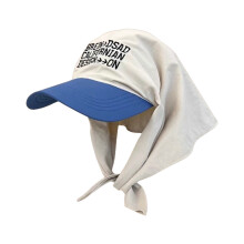 (Beige) Bandana Embroidery Baseball Cap Brim Visor Head Scarf Hat Nice Gift For Female Friends Sisters