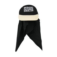 (Black) Bandana Embroidery Baseball Cap Brim Visor Head Scarf Hat Nice Gift For Female Friends Sisters