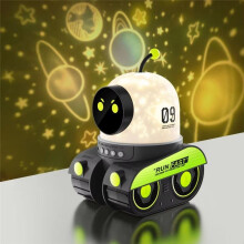 Kids Gift Robot Projector Night Light Rechargeable Universe Starry Rotate LED Projection Lamp