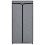 VidaXL vidaXL Kleiderschränke 2 Stk. Grau 7550160 cm 5