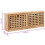 VidaXL vidaXL Solid Walnut Wood Shoe Storage Bench Natural Shoe Storage Cabinets 8