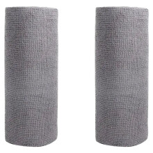 Reusable Cleaning Wipe Household Kitchen Cloth,Microfiber Towel Rolls Dish Rags Wash Paper Towel Replacement,Gray