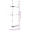 VidaXL vidaXL Telescopic Wardrobe System with Rods Aluminium Hanging Rail Storage 11