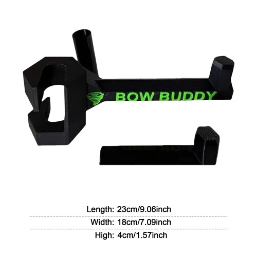 (E) Twist Hook Universal Portable Compound Bow Headrest Accessory for Multiple Vehicles with Tool-Free Installation for Tran 2