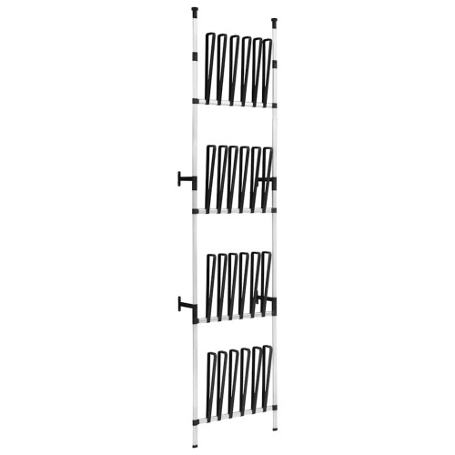 VidaXL vidaXL Telescopic Boot Rack with Rods Aluminium Storage Unit Organiser Home 1