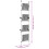 VidaXL vidaXL Telescopic Boot Rack with Rods Aluminium Storage Unit Organiser Home 4