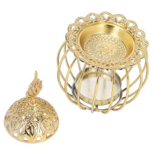 Decorative Gold Metal Incense Burner Holder for Halloween & Christmas