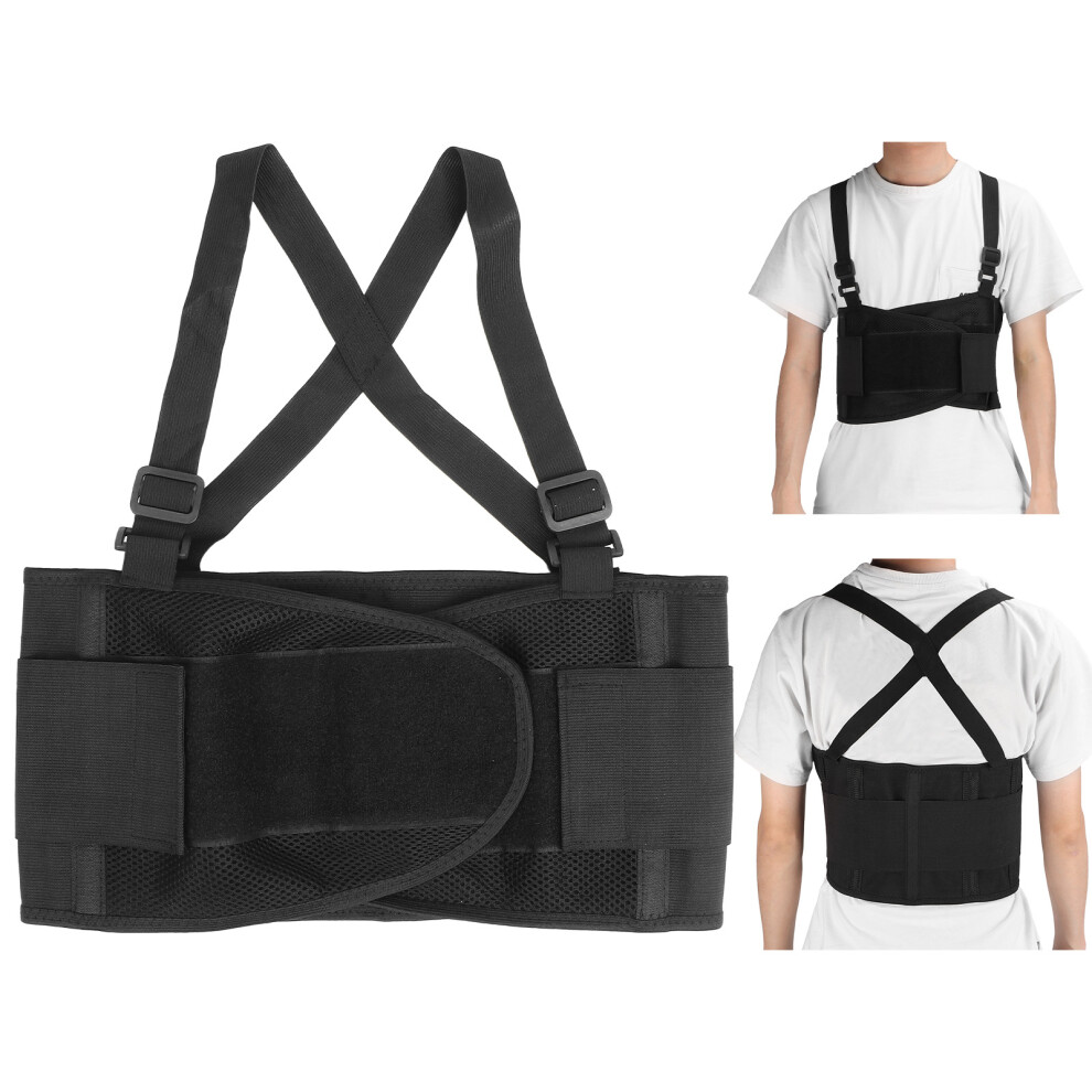 Breathable Back Support Belt for Pain Relief, Adjustable Waist Trainer