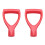 2X Plastic Scoop  D-Grip Handle Lawn Farm Garden Snow Removal Spade Fork Shovel 1