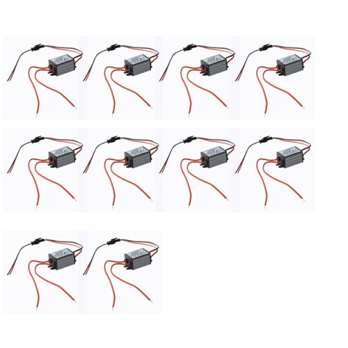 10X LED Transformateur Electronique Transfo 1-3W AC 85-265V Vers 12V
