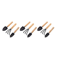 Set van 9 -Tuingereedschap Handgereedschap voor Het Planten Kleine Schop Hark Spade Houten Handvat voor Het Planten van Gereedschap