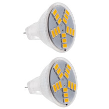4X 3W MR11 GU4 250LM LED Ampoule Lampe 15 5630SMD Lumiere Blanche Chaude
