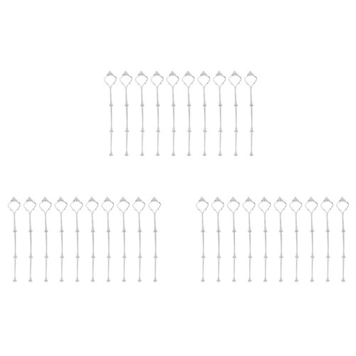 30 Stueck 2 Oder 3 Reihe Kuchen Platte Staender Beschlaege Silberne Platten Staender