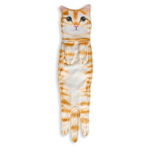 Funny Cat Hand Towels, Kitchen and Bathroom Hand Towels, Quick-Drying Soft Absorbent Microfiber Towels Orange Cat