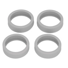 8Pièces Couvre-roue en Silicone pour Valise Siège Étanche Réduction du Bruit-Gris
